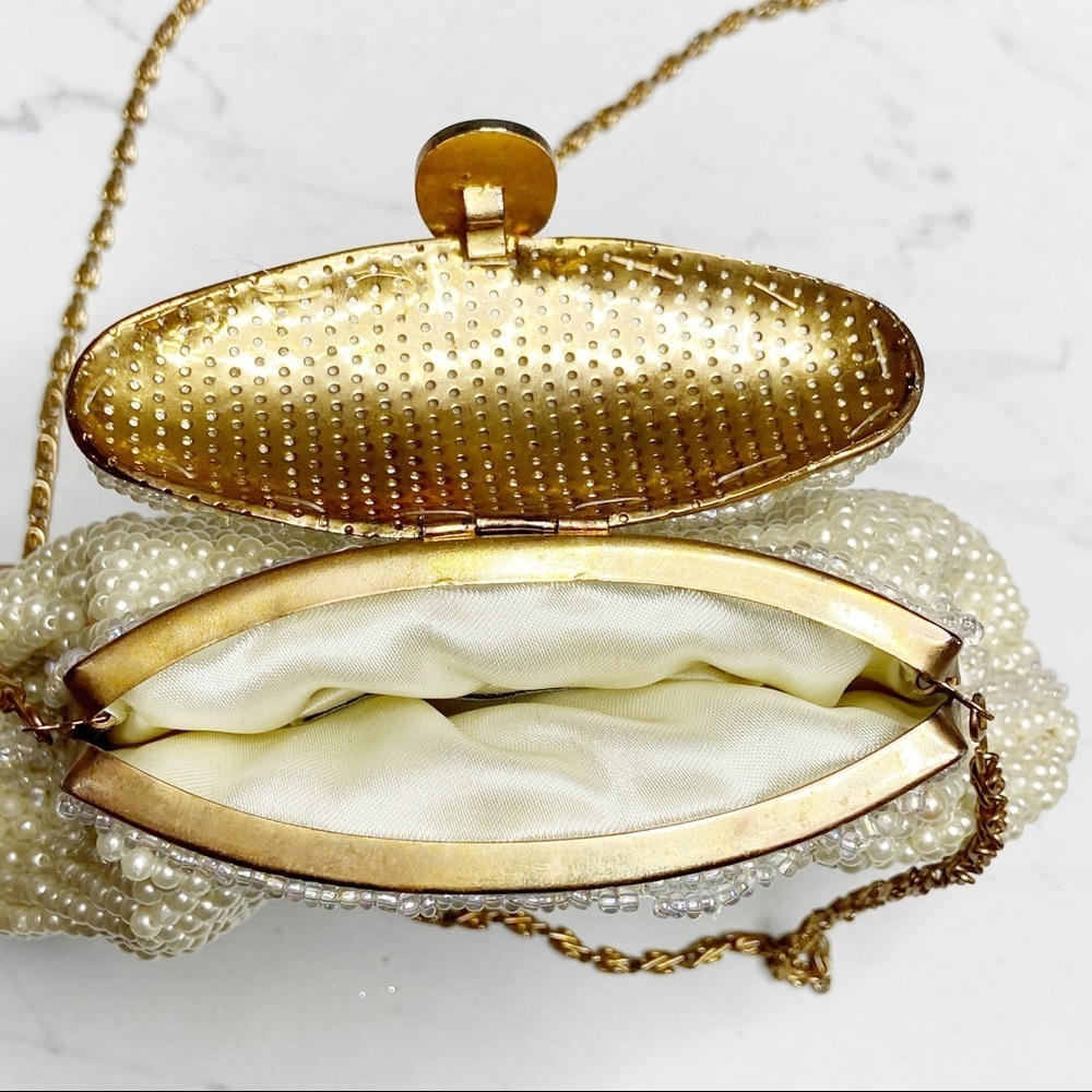 Vintage Carlo Fellini Pearl Evening Bag - Picture 7 of 8